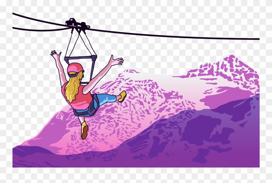 Hill Clipart Mountain Skiing - Vector Highrisk - Png Download