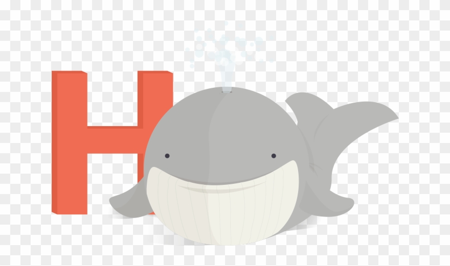 H For Hval - Whale Clipart