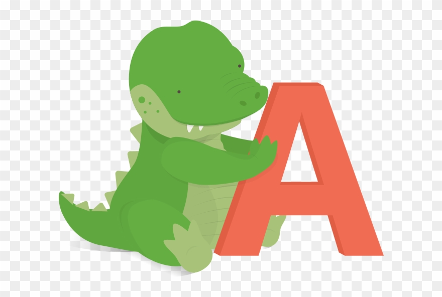 A For Alligator - Illustration Clipart