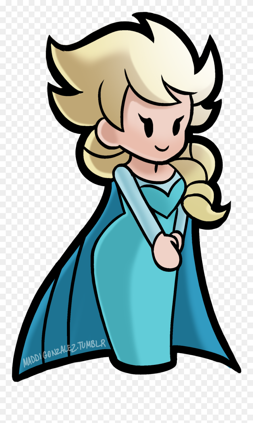Google Search I Cant Sleep, Paper Mario, Queen Elsa, - Super Paper Mario Art Clipart