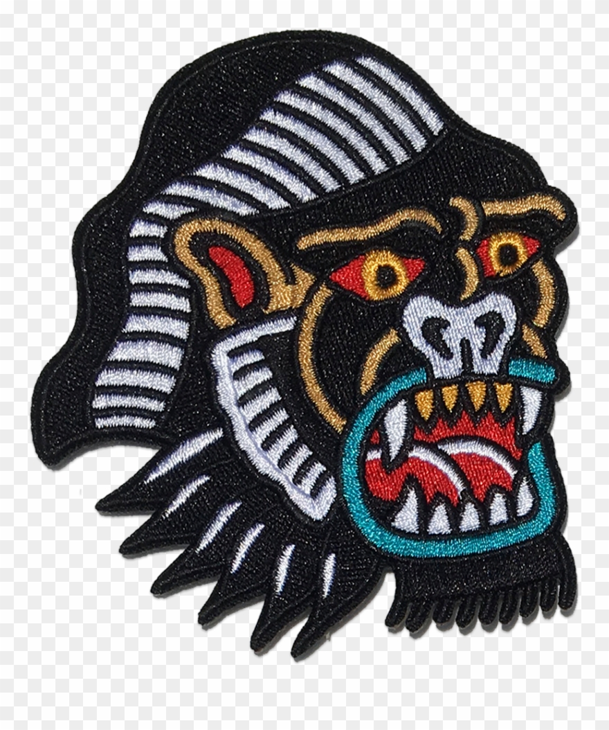 'lindauer Gorilla' Patch - Lapel Pin Clipart