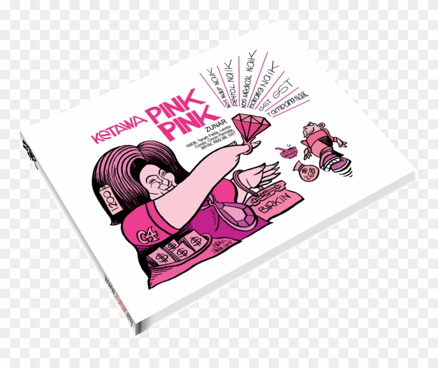 Ketawa Pink Pink Book - Illustration Clipart