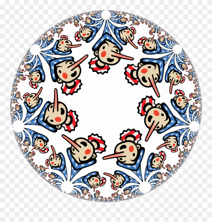 A Hyperbolic Tiling {7,∞} Of Infinite Hyperbole Clipart