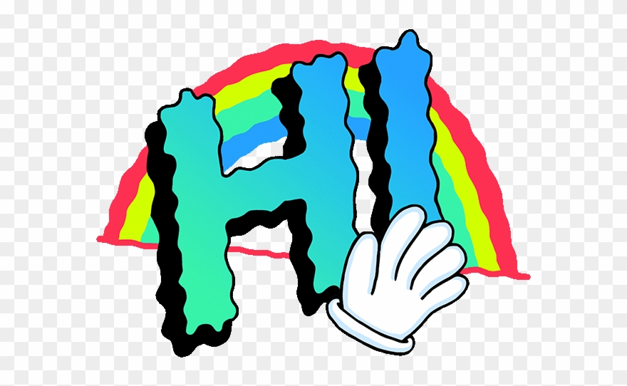Hello Sticker By Sam Taylor For Ios - Hi Gif Transparent Clipart
