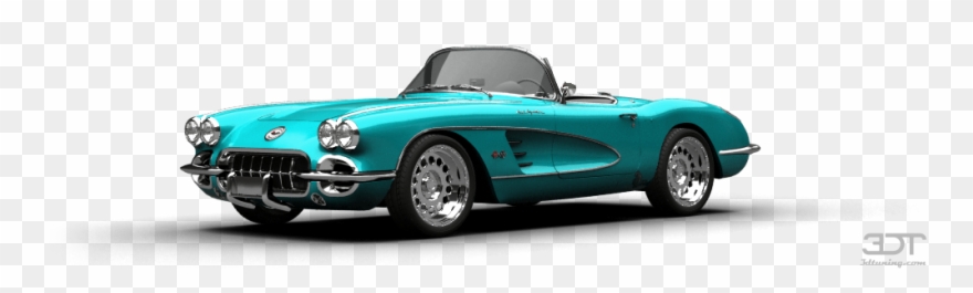 Chevrolet Corvette Convertible Coupe 1958 Tuning - 3d Tuning Clipart