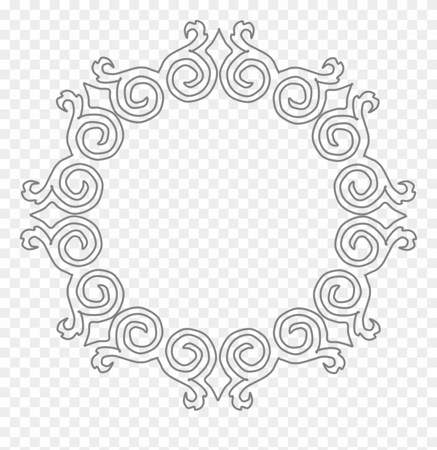 Motif Borders Clipart - Clip Art - Png Download