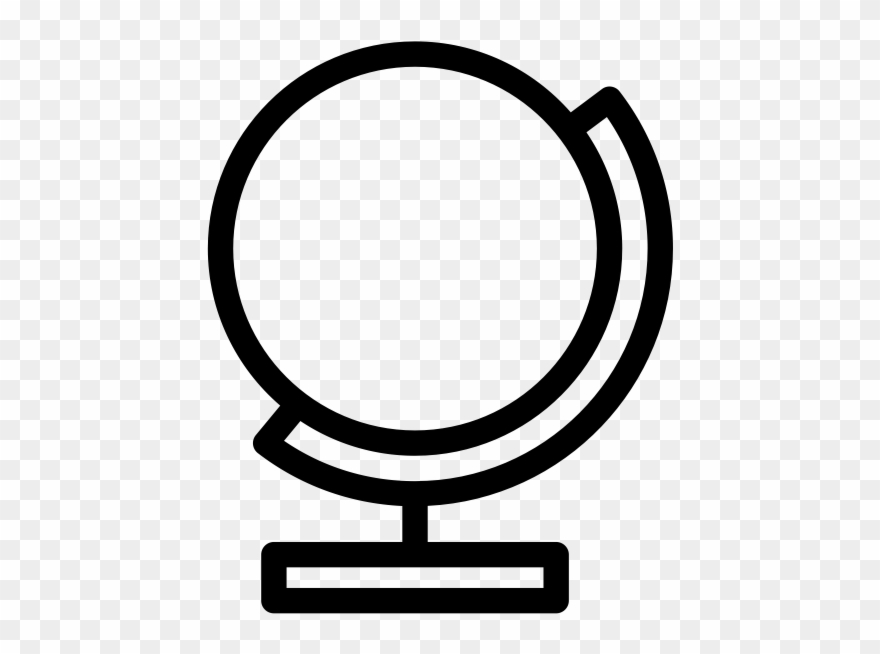 Globe Rubber Stamp - Icon Clipart