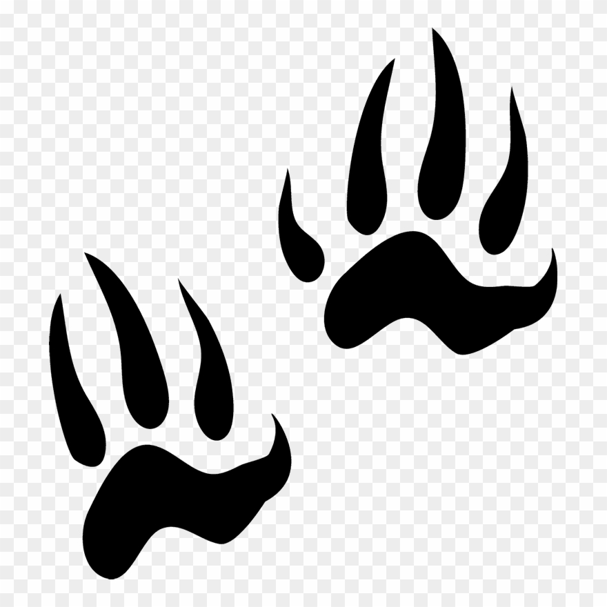 Polecat Tracks Rubber Stamp - Rubber Stamping Clipart