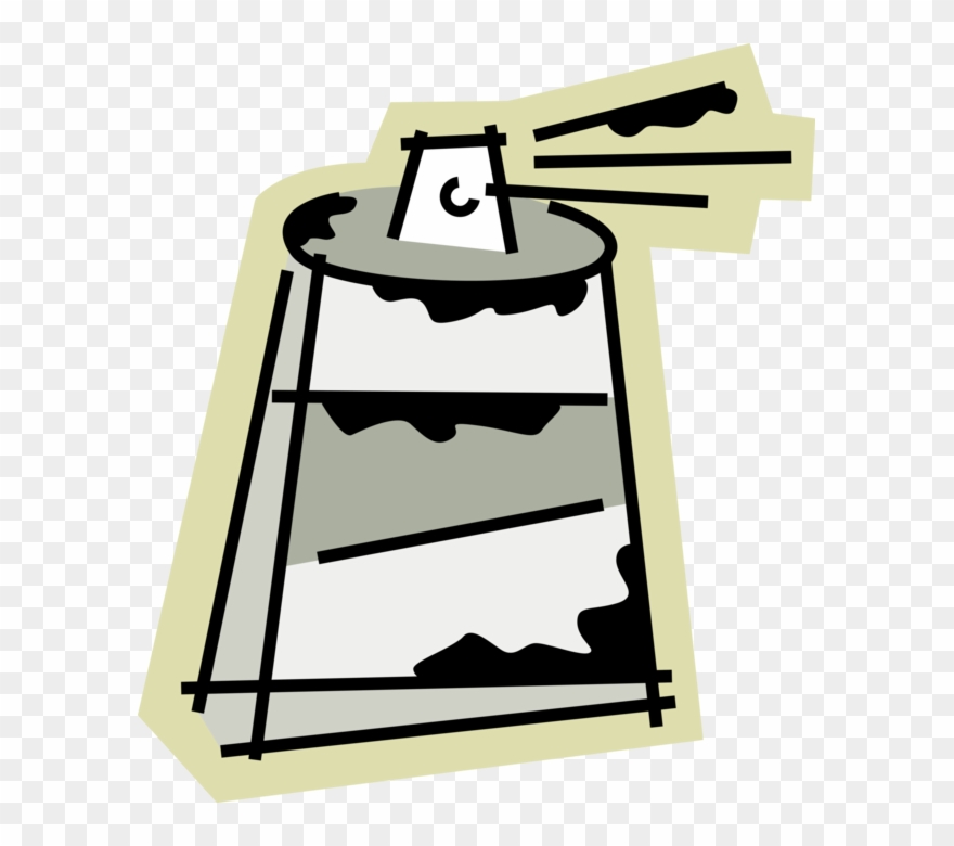 Vector Illustration Of Personal Grooming Hair Spray Clipart