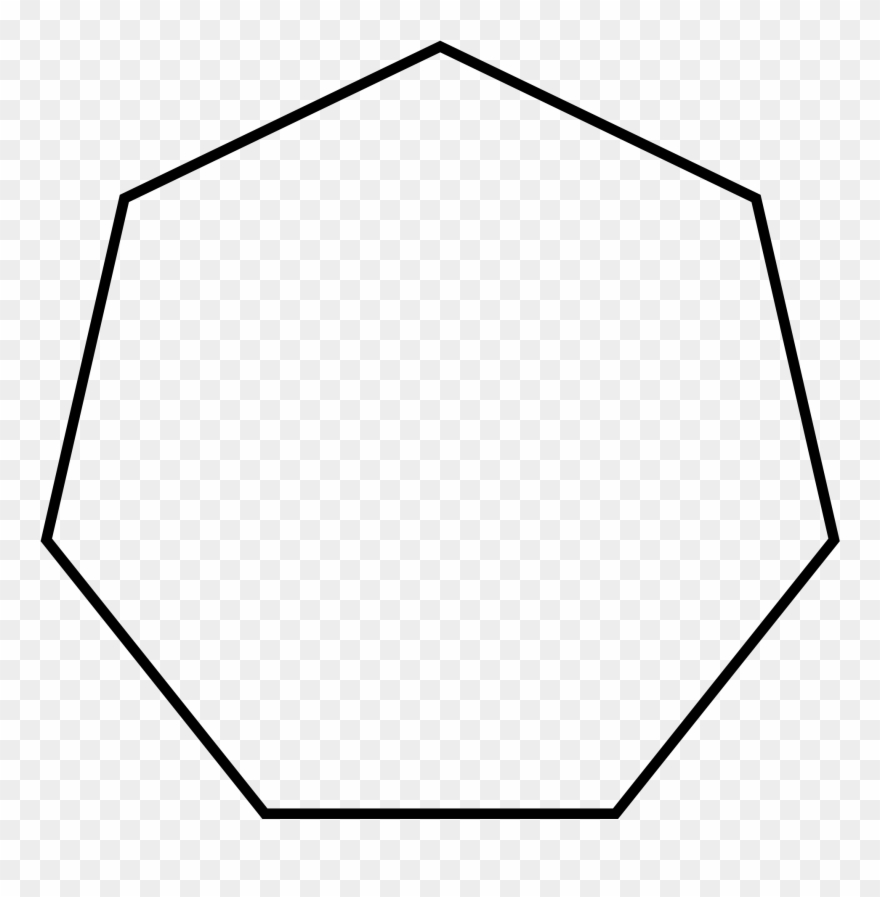 Regular Heptagon Clipart