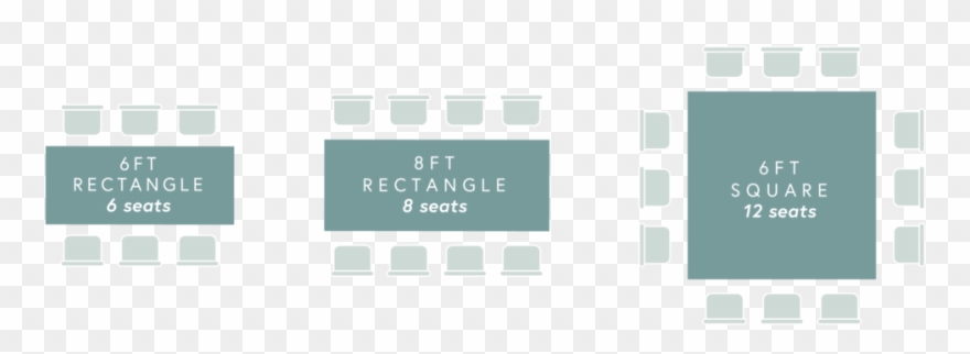 Clip Art Planning Table Sizes And - Wedding - Png Download