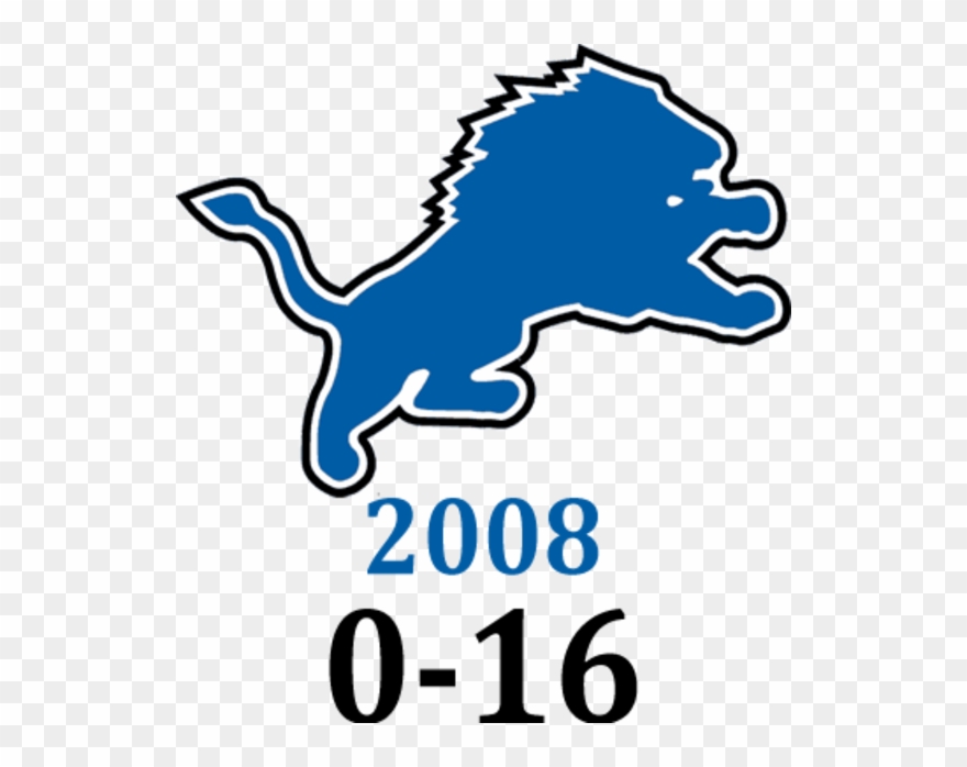 Ten Worst Professional Sports Teams Ever - Detroit Lions Logo Black And White Clipart