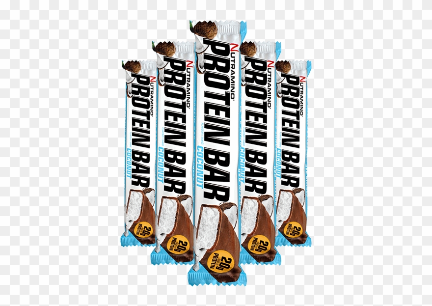 Protein Bar - 66g X16 - Coconut - Nutramino - Protein Bars - 1 Bar Caramel Clipart