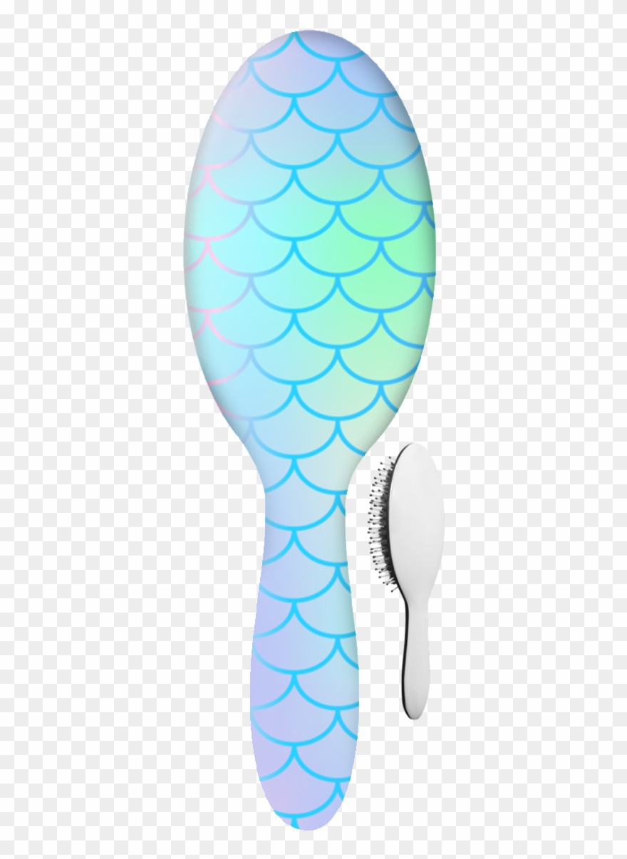 Iridescent Mermaid Hair Brush - Hairbrush Clipart