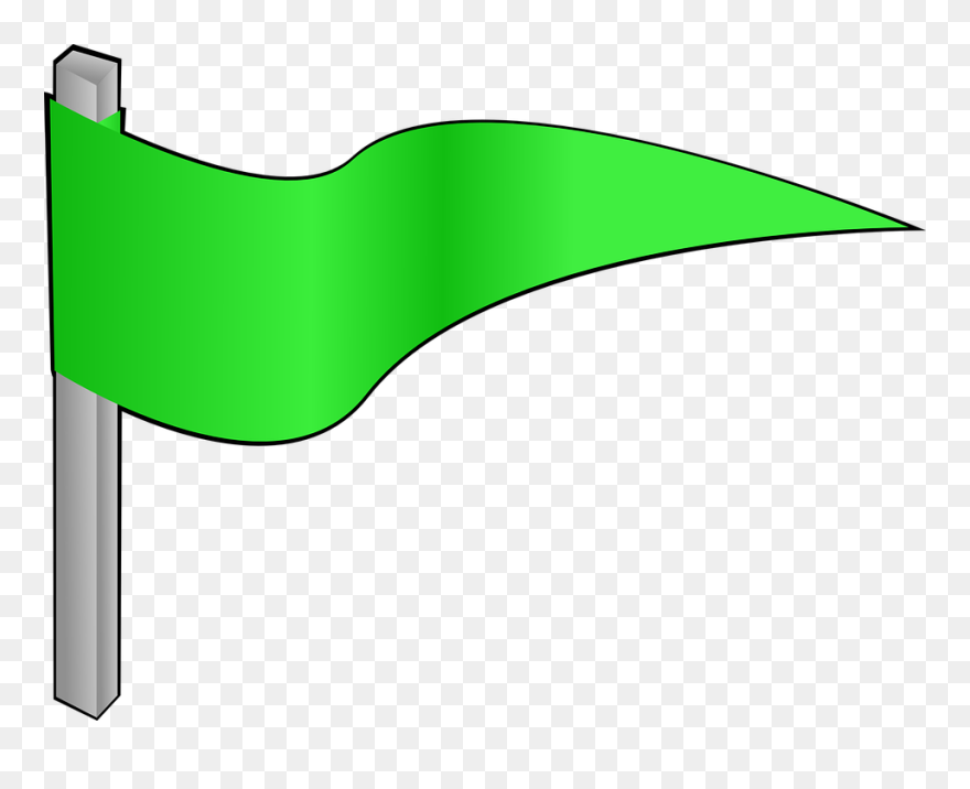 Clip Art Green Flag Clipart Flag Clip Art - Clip Art Green Flag - Png Download