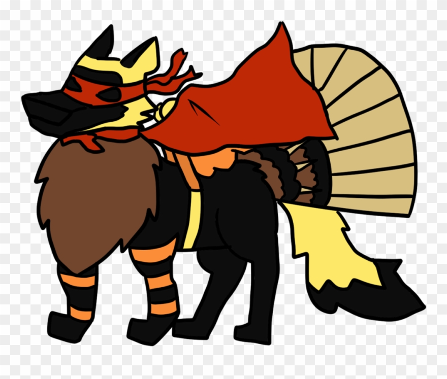 Super Turkey Clipart - Wolf Dressed As A Turkey - Png Download