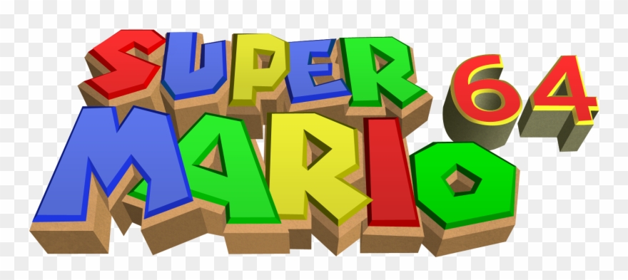 Super - Super Mario 64 Logo Png Clipart