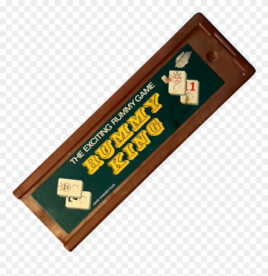 Vintage Rummy King Game With Hand Finished Tiles - Tabletop Game Clipart
