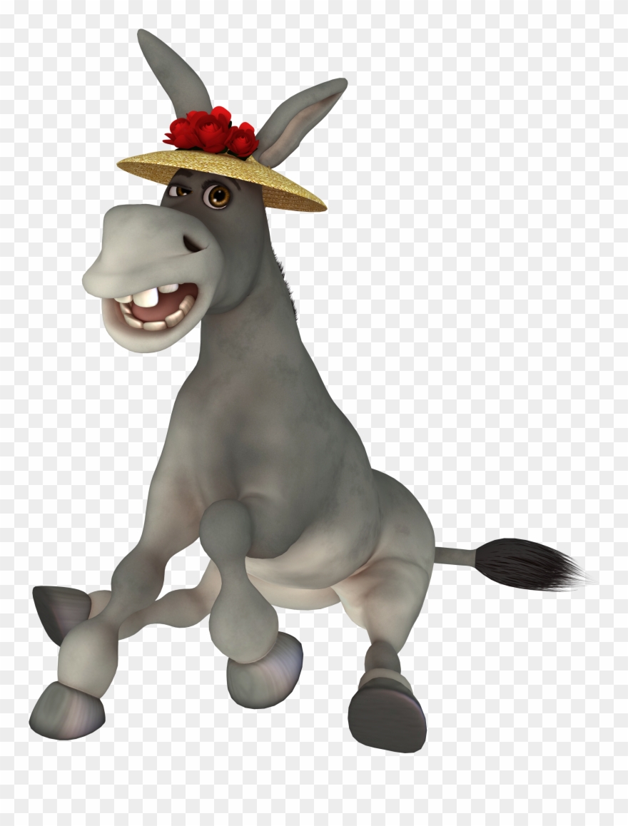 Cartoon Transprent Free Download - Cartoon Donkeys Clipart