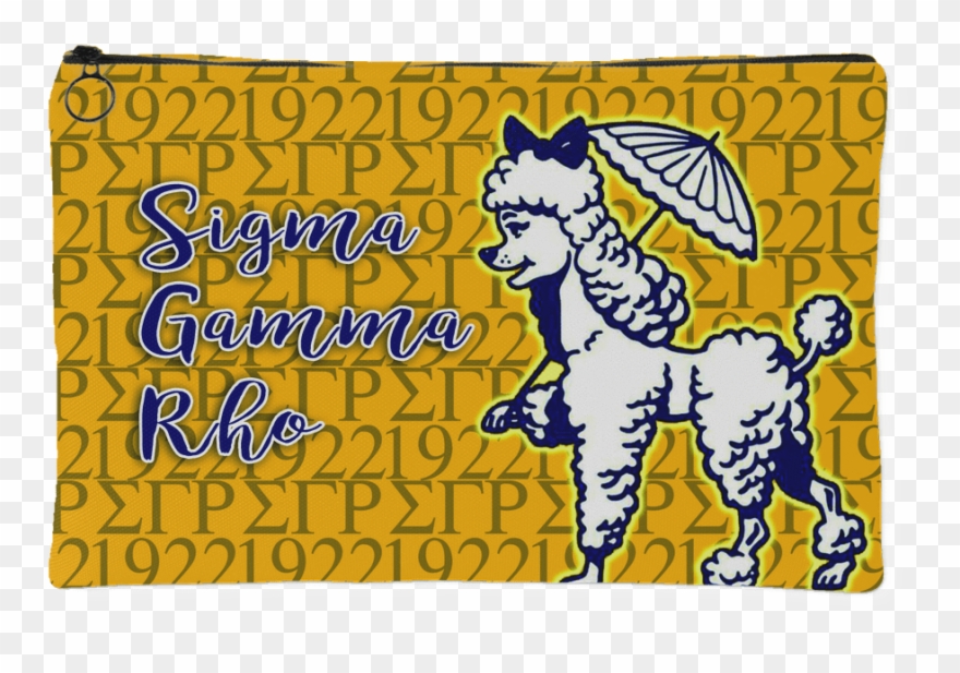 Sigma Gamma Rho Accessory Pouch - Cartoon Clipart