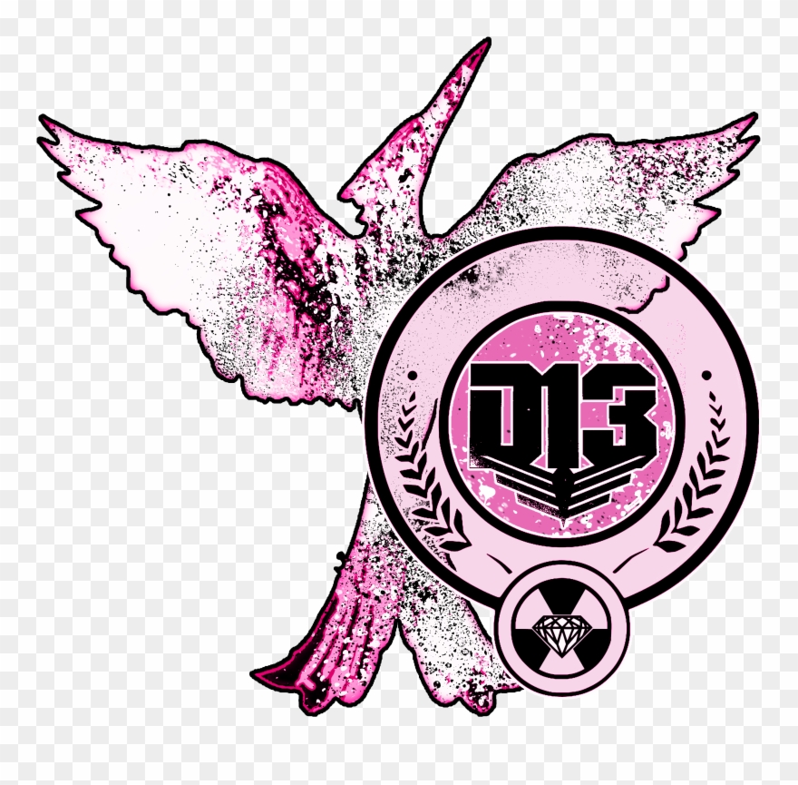 District 13 Mockingjay Pink Hungergamesgear - Fictional Universe Of The Hunger Games Clipart