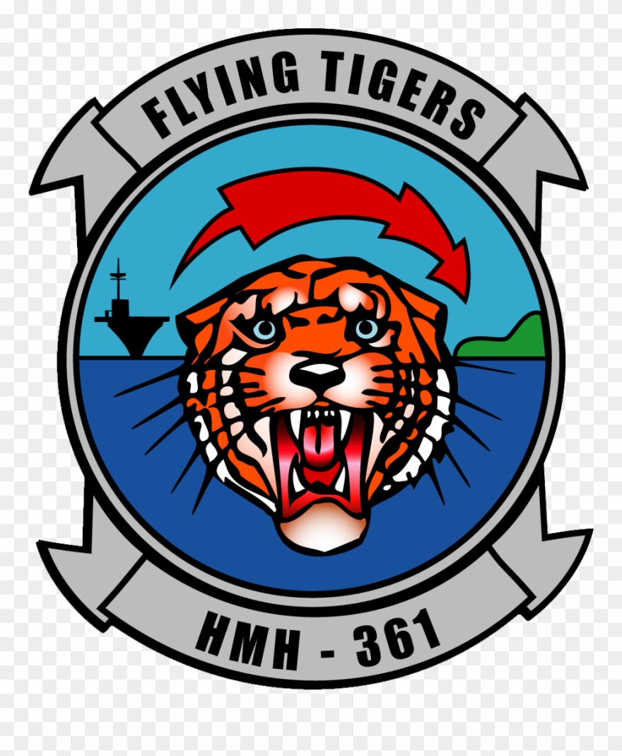 File Hmh 361 Insignia Png Wikimedia Commons Flying - Hmh 361 Flying Tigers Clipart