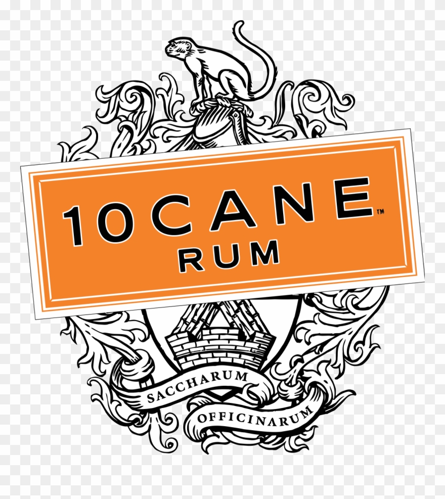 10 Cane Rum Logo Clipart