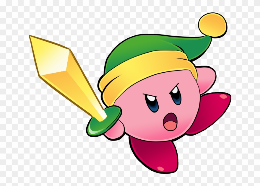 You Press A Button, You Breath Fire - Kirby With Sword Clipart