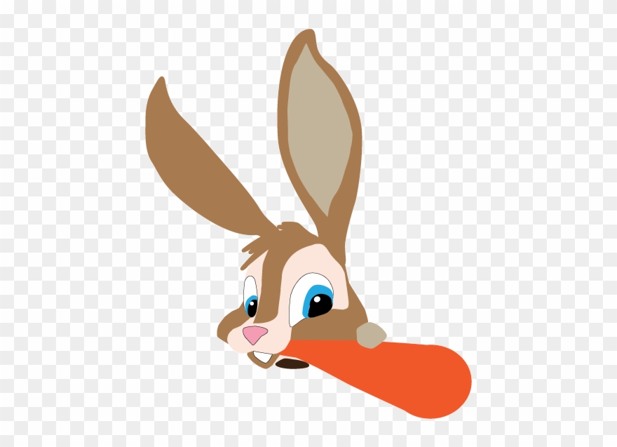 Here's The Bunny So Far He's Far From Finished, But - Cartoon Clipart