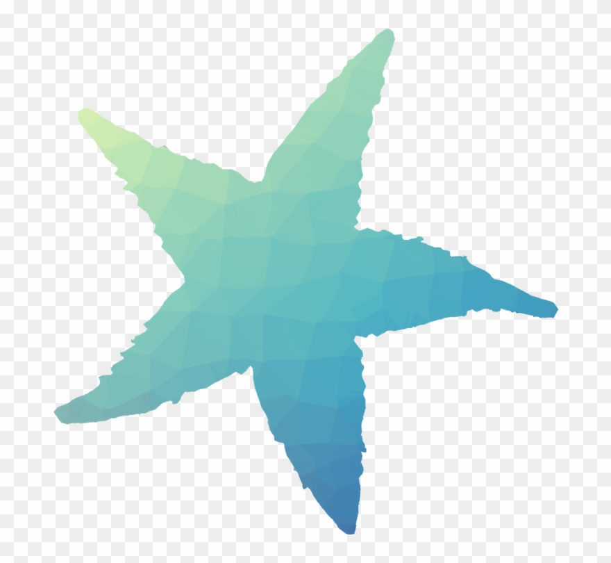 Starfish Clipart Starfish Decal Sticker - Paper Base Centerpieces - Png Download