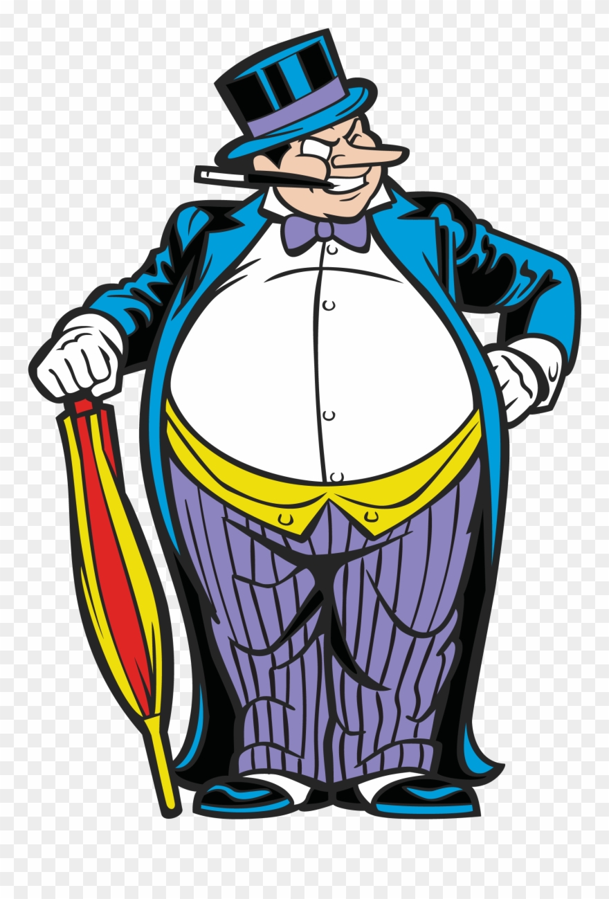 The Penguin - Penguin Batman Cartoon Clipart
