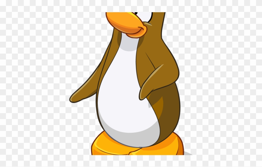 Brown Clipart Penguin - Png Download