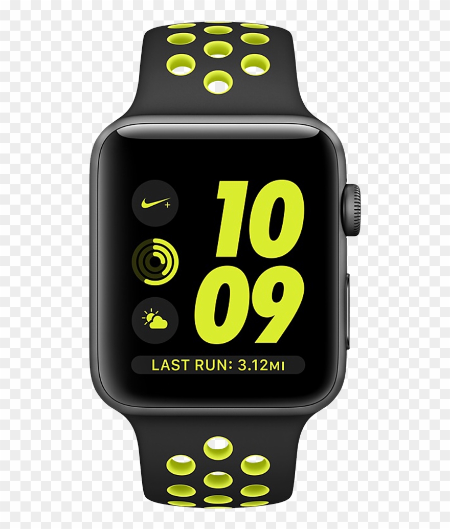 Clip Art With Transparent Background - Apple Watch Nike+ 42mm Silver Aluminum Case - Png Download