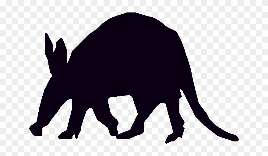 Aardvark Transparent Background - Black Aardvark Clipart