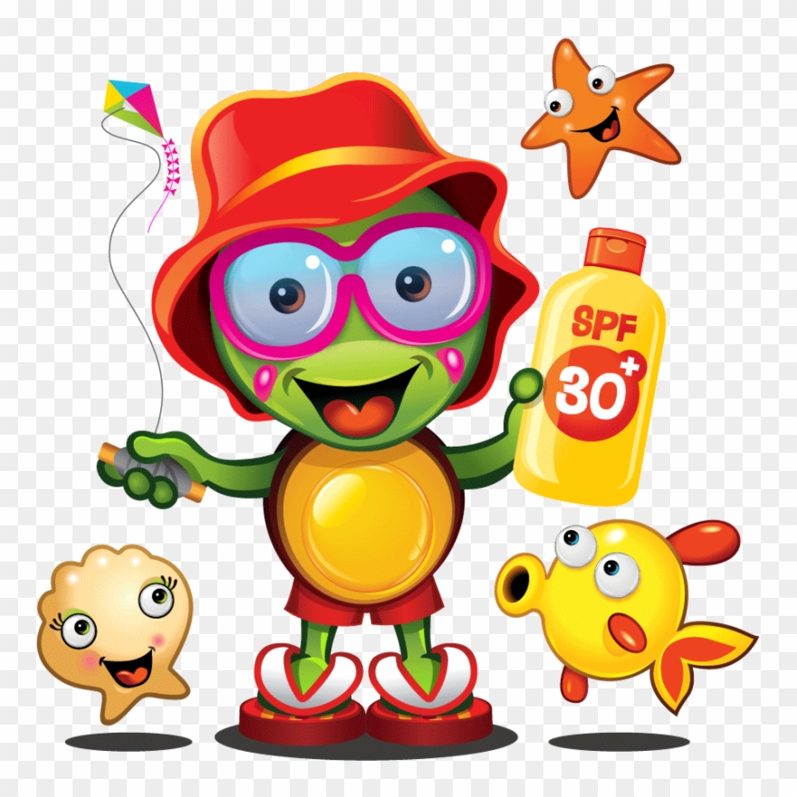 Pin Kid Sunscreen Clipart - Png Download