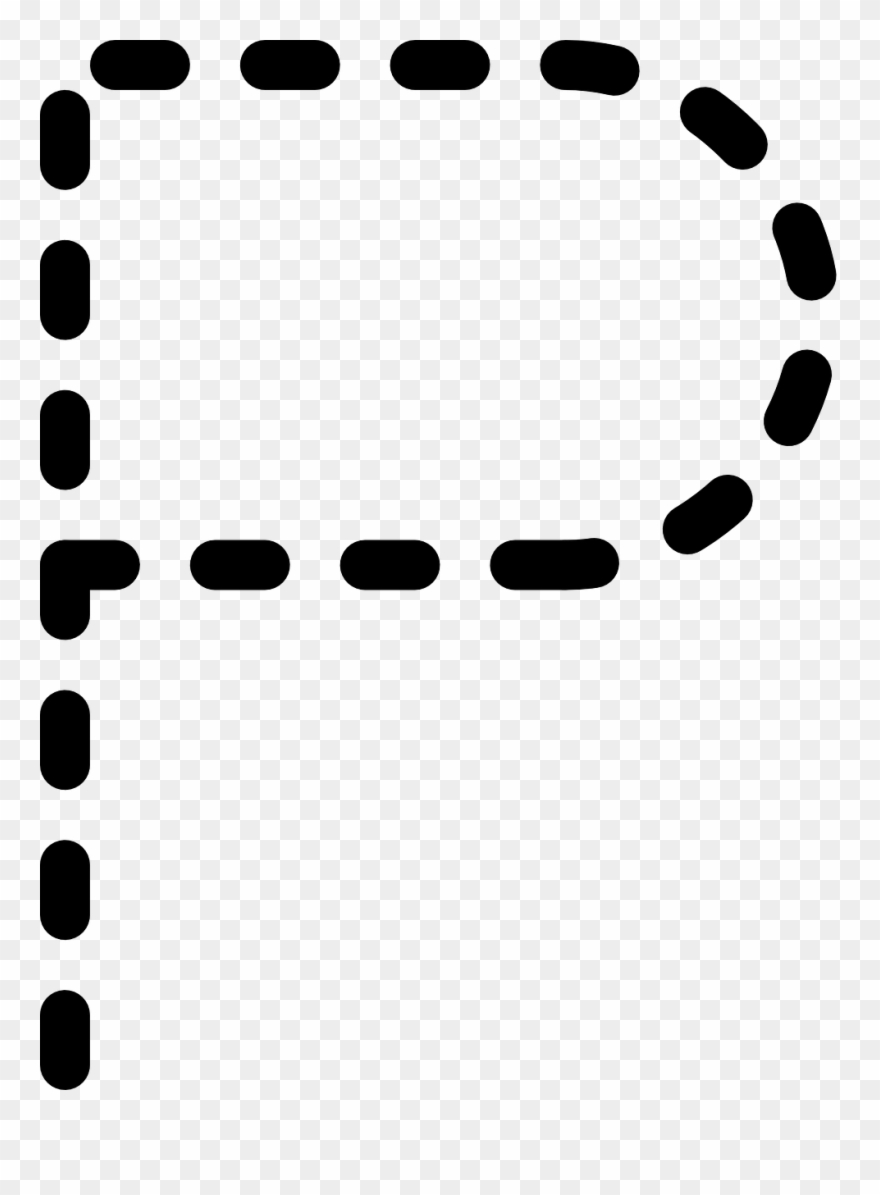 Letters Trace Alphabet - Letter P Tracing Clipart