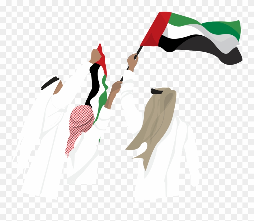 Emirates-flag - Uae Flag Day Png Clipart