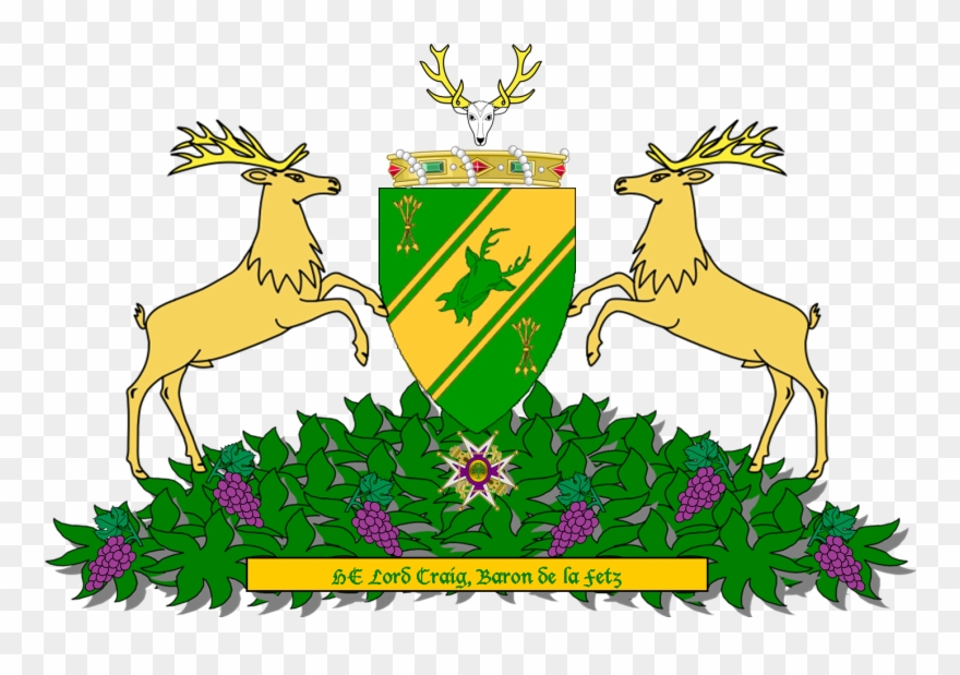 Fetz, A Region Plagued By The Ancient Skahagne But - Cerf Héraldique Clipart