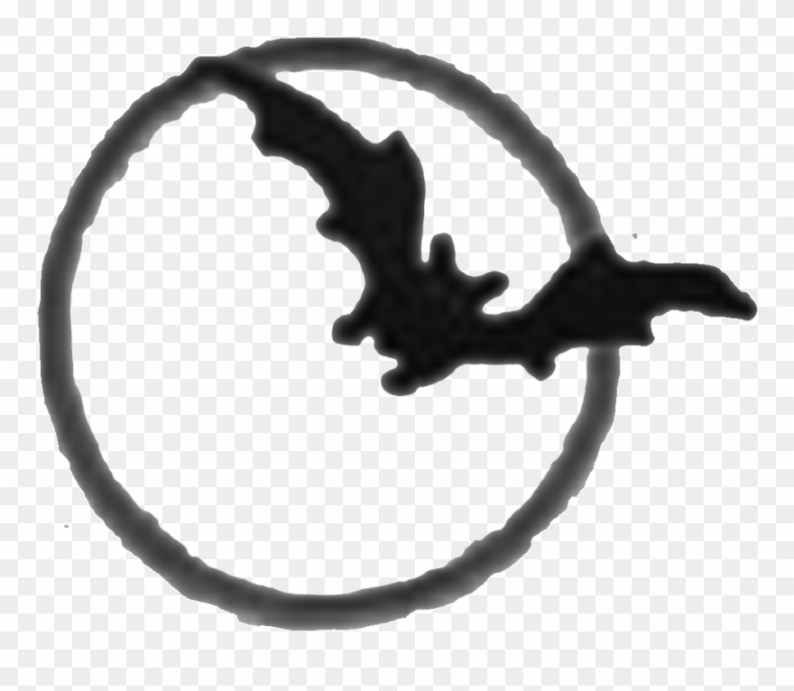 Halloween Moon Bat Clipart