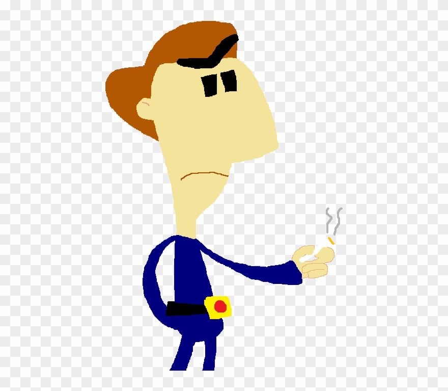 Victor Volt Smoking Animation - Animation Clipart