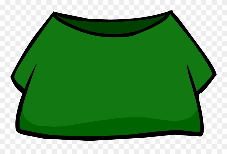 Green Shirt - Green Shirt Club Penguin Clipart