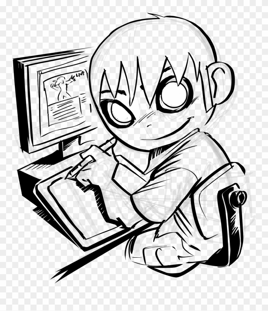 Drawing Streams Coloring - Cartoon Clipart