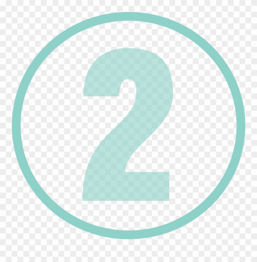 Alphanumerics Number 2 Icon Style - Number 2 Icon Png Clipart