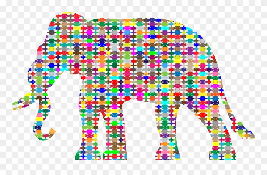 Big Image - Elephant Pictures Modern Art Clipart