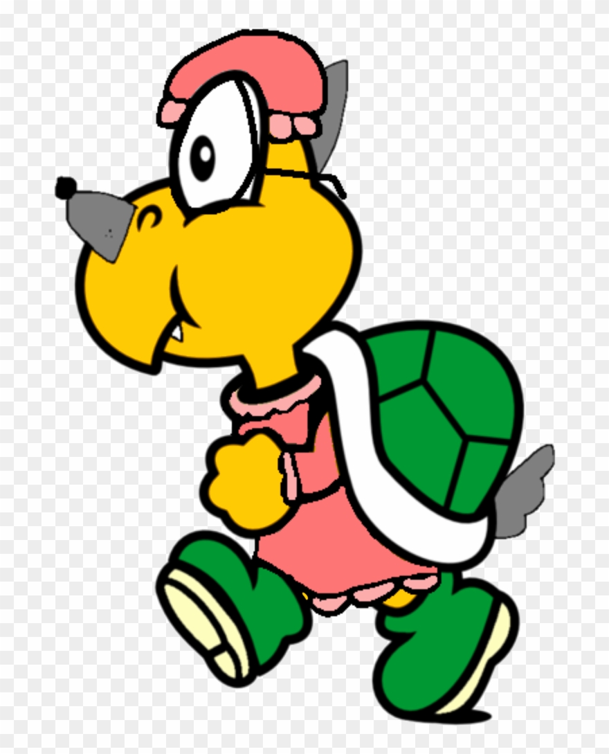 Captain Koopa As Big Bad Wolf Disguised As Little Red - 2d Koopa Troopa Clipart