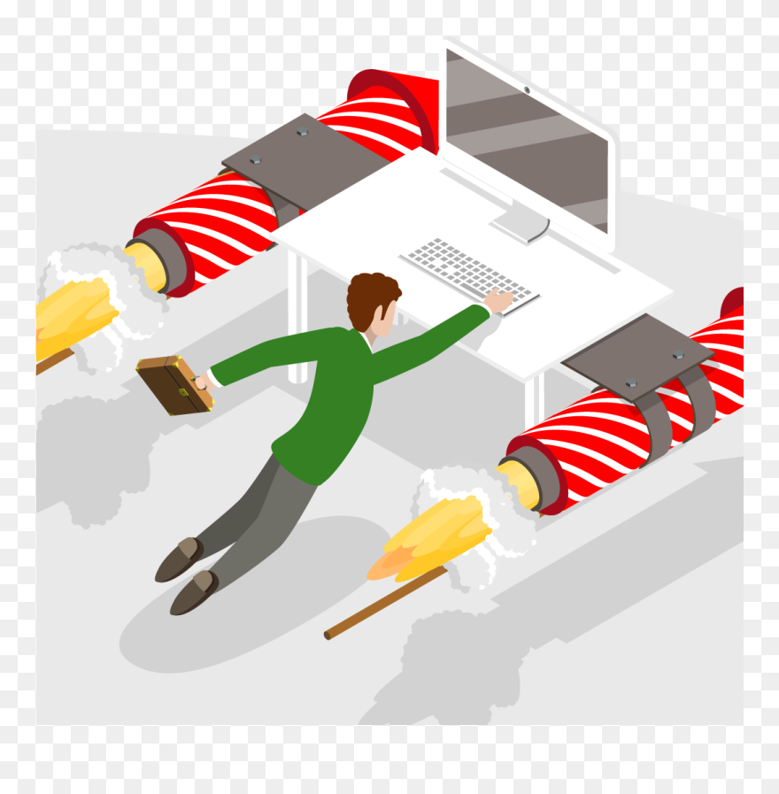 Clean Desk - Marketing Clipart