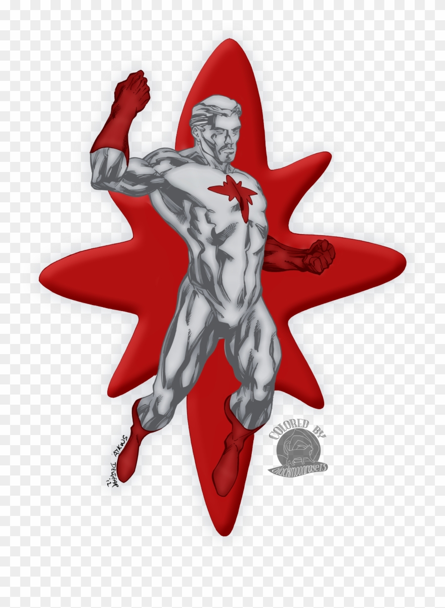 Transparent Atom Captain Clip Art Library Download - Captain Atom Dc Cartoon Hd - Png Download