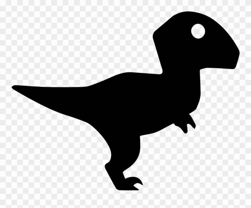 Velociraptor Dinosaur Silhouette Png Image - Velociraptor Clipart