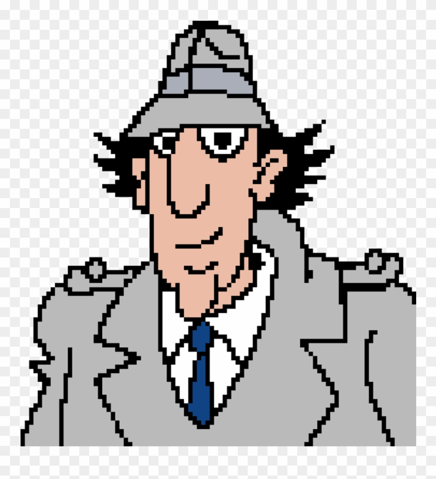 33kib, - Inspector Gadget Pixel Art Clipart