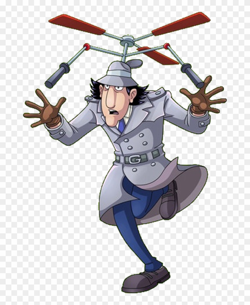 Inspector Gadget Frying Clipart